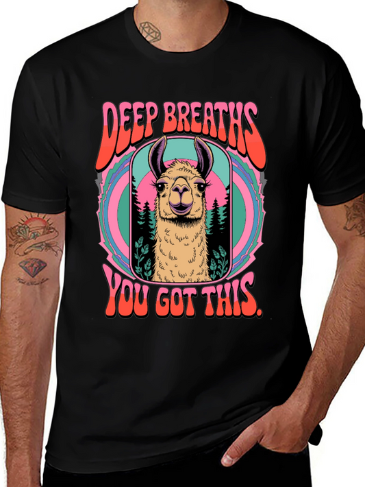 Deep Breaths Llama T-Shirt