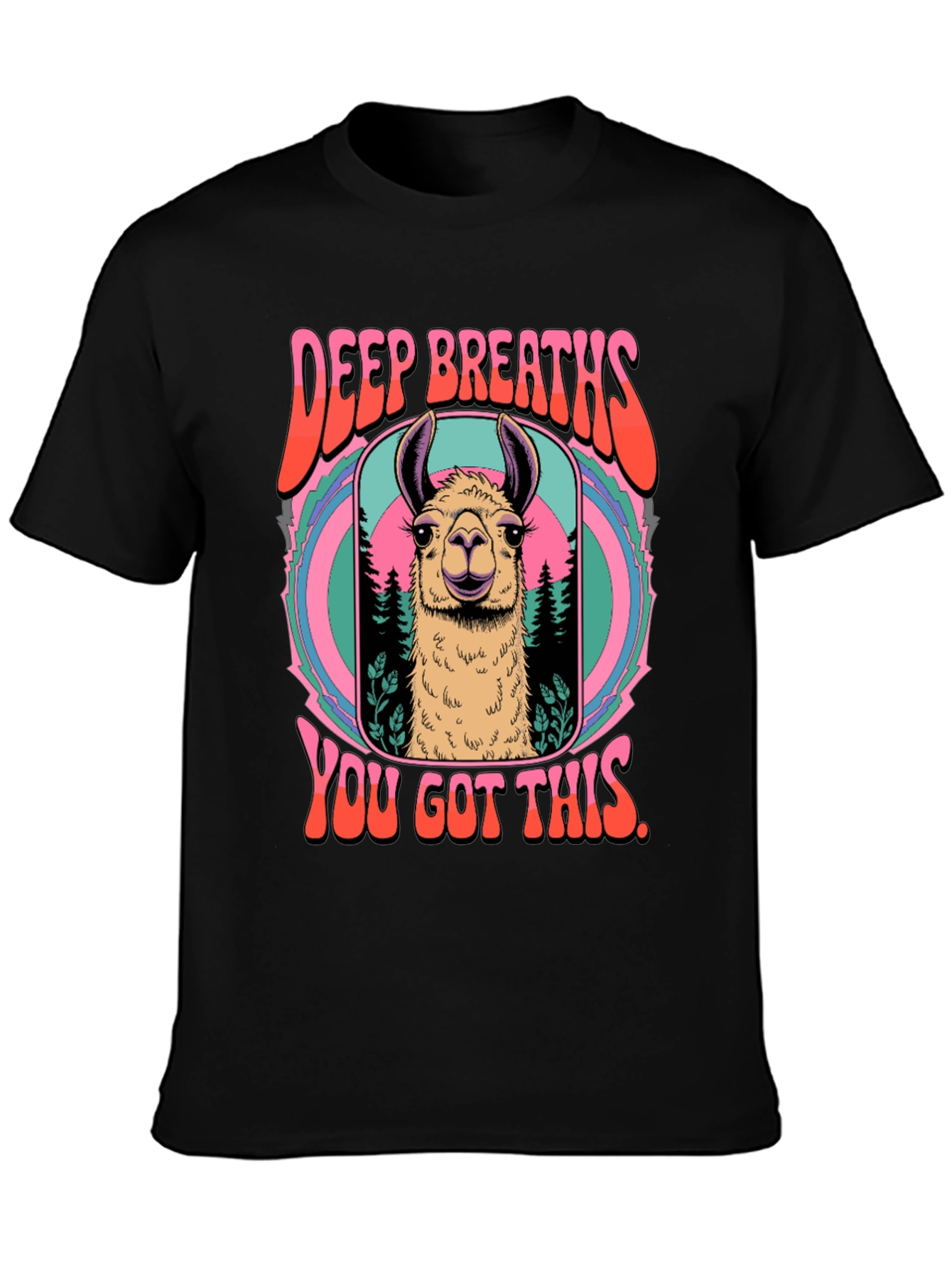 Deep Breaths Llama T-Shirt
