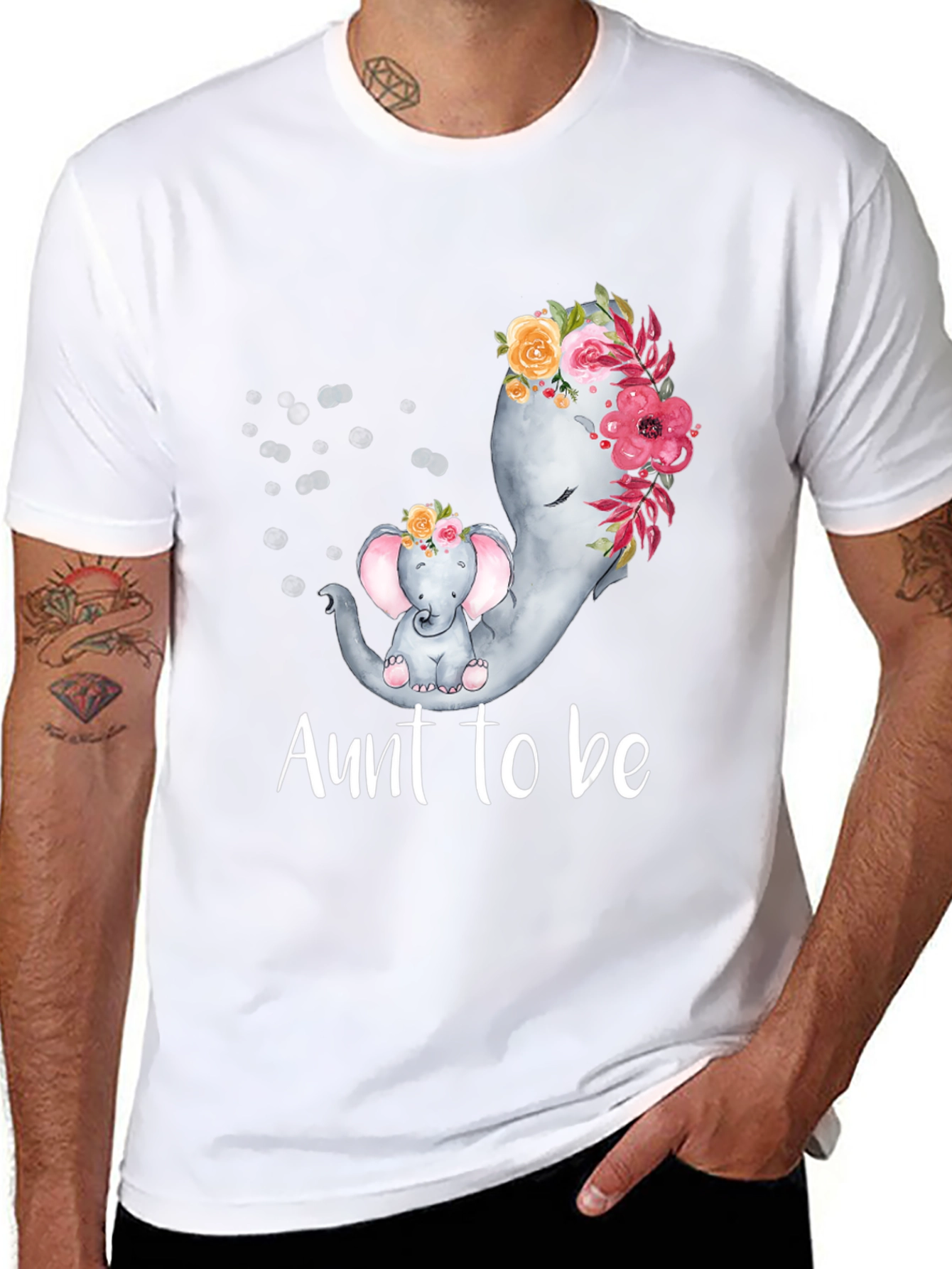 Aunt to Be Elephant T-Shirt