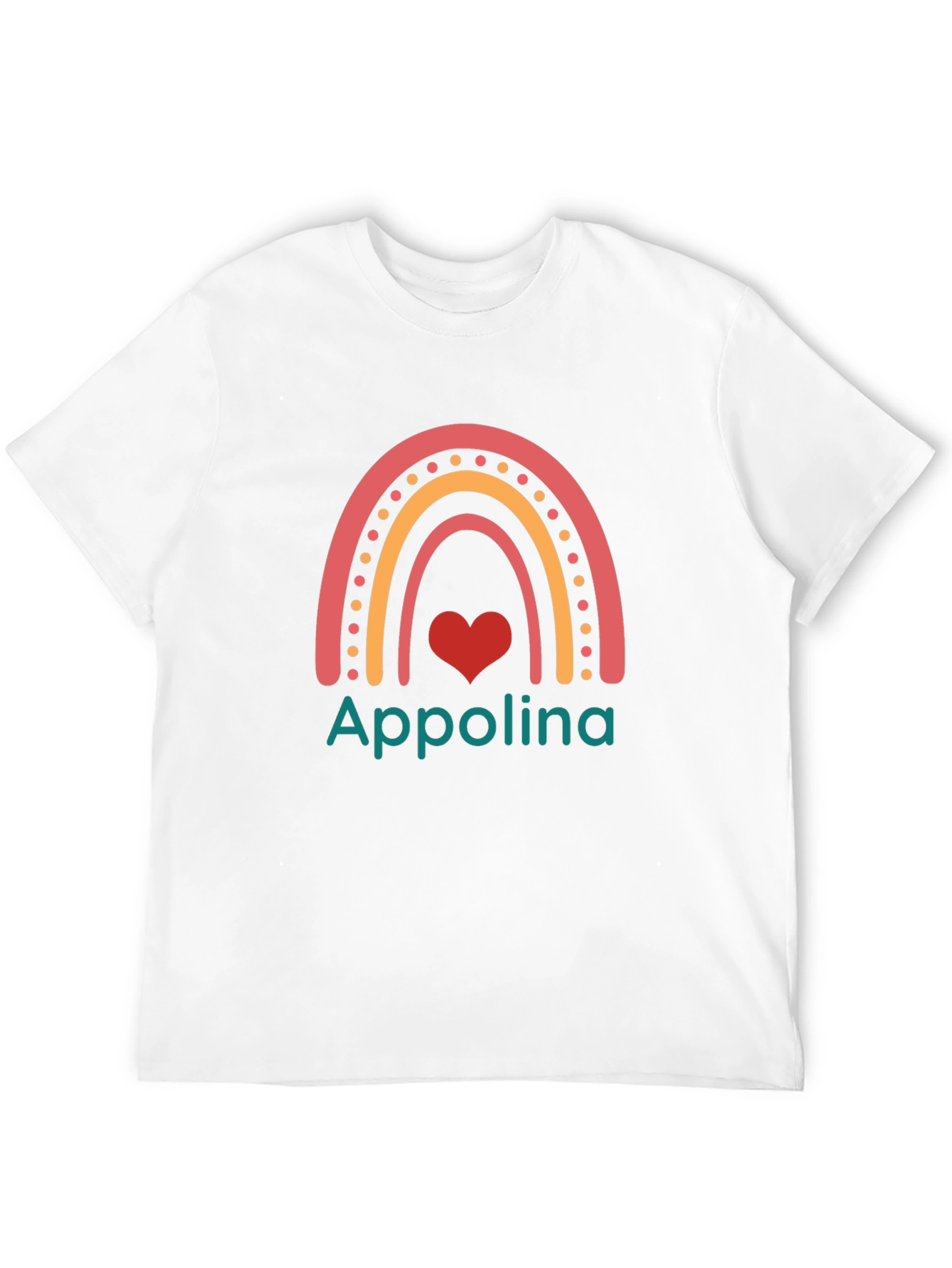 Appolina Rainbow Heart Graphic Tee
