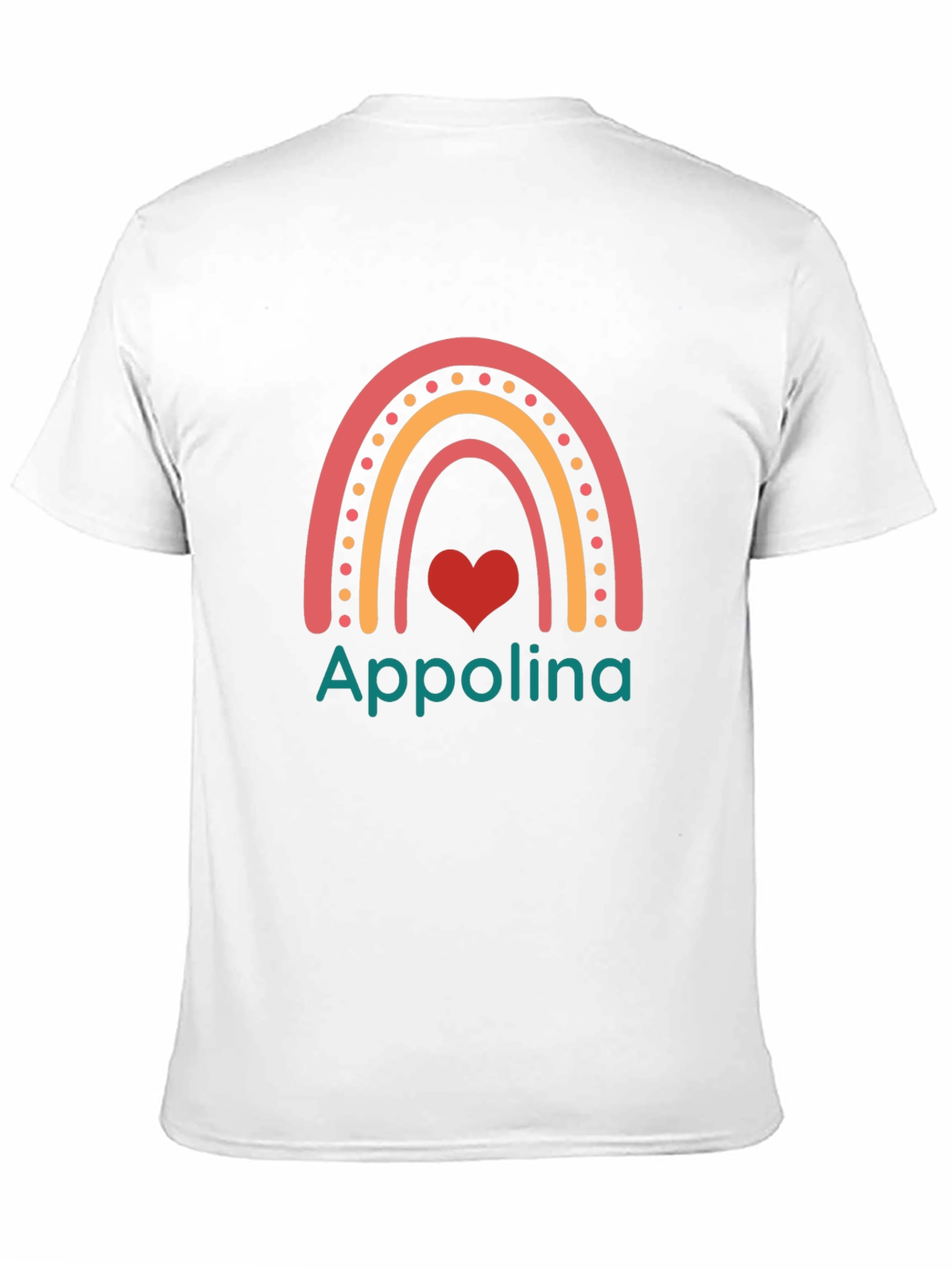 Appolina Rainbow Heart Graphic Tee