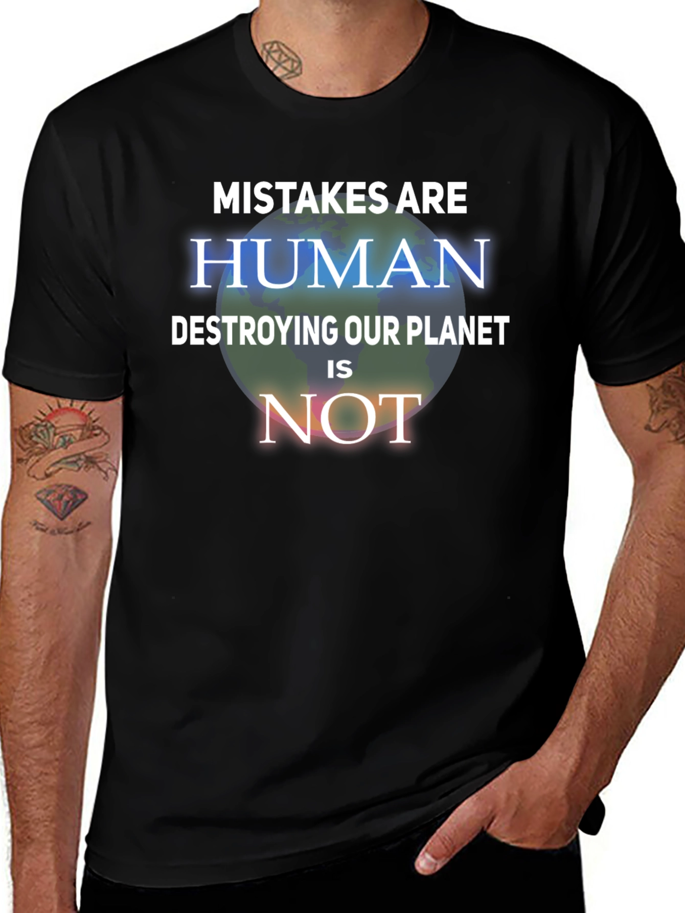 Mistakes Are Human T-Shirt - Save the Planet Tee