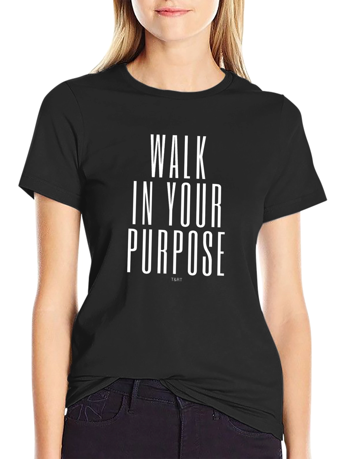 Walk In Your Purpose T-Shirt - Black
