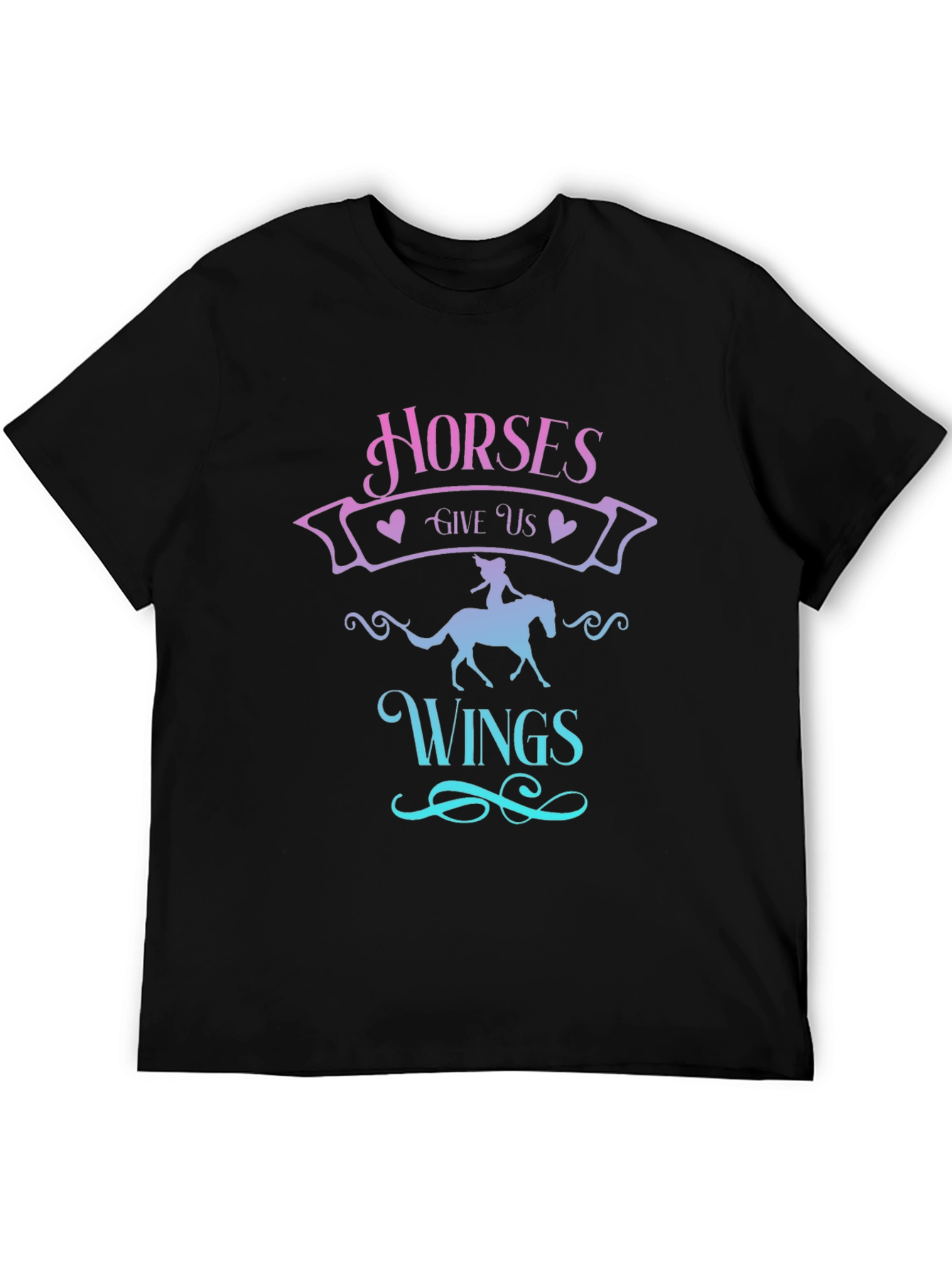 Horses Give Us Wings Graphic T-Shirt