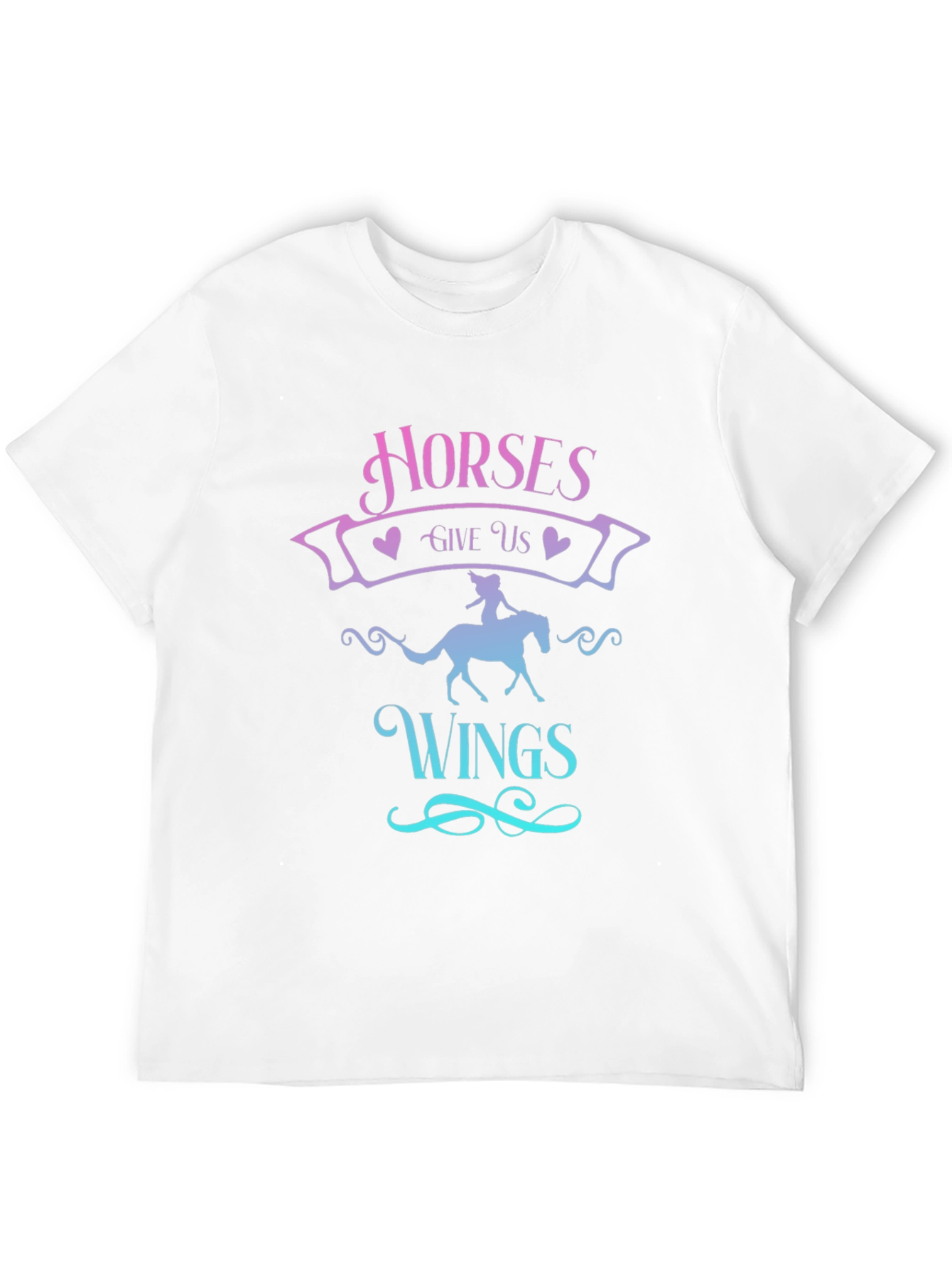Horses Give Us Wings Graphic T-Shirt