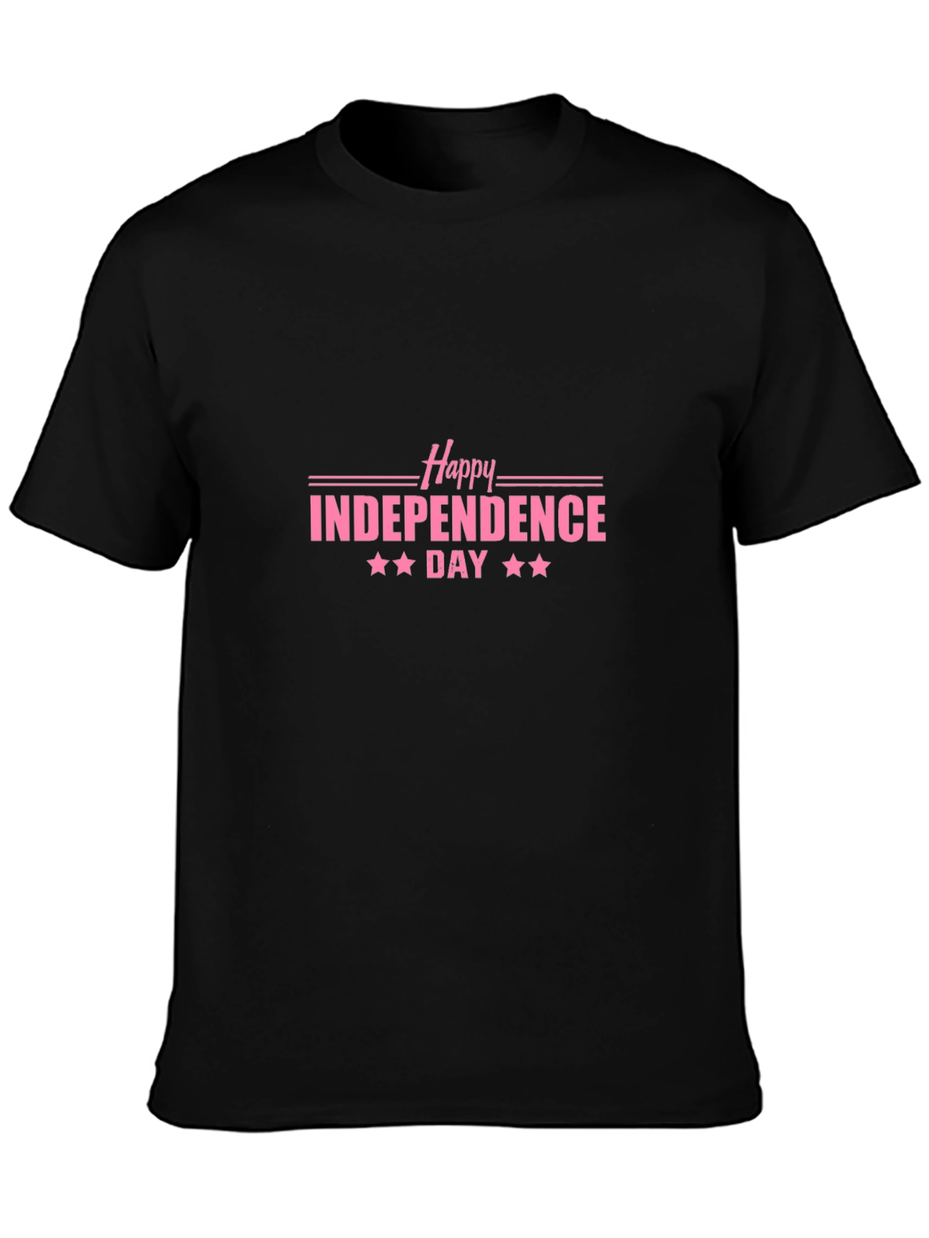 Happy Independence Day T-Shirt - Black