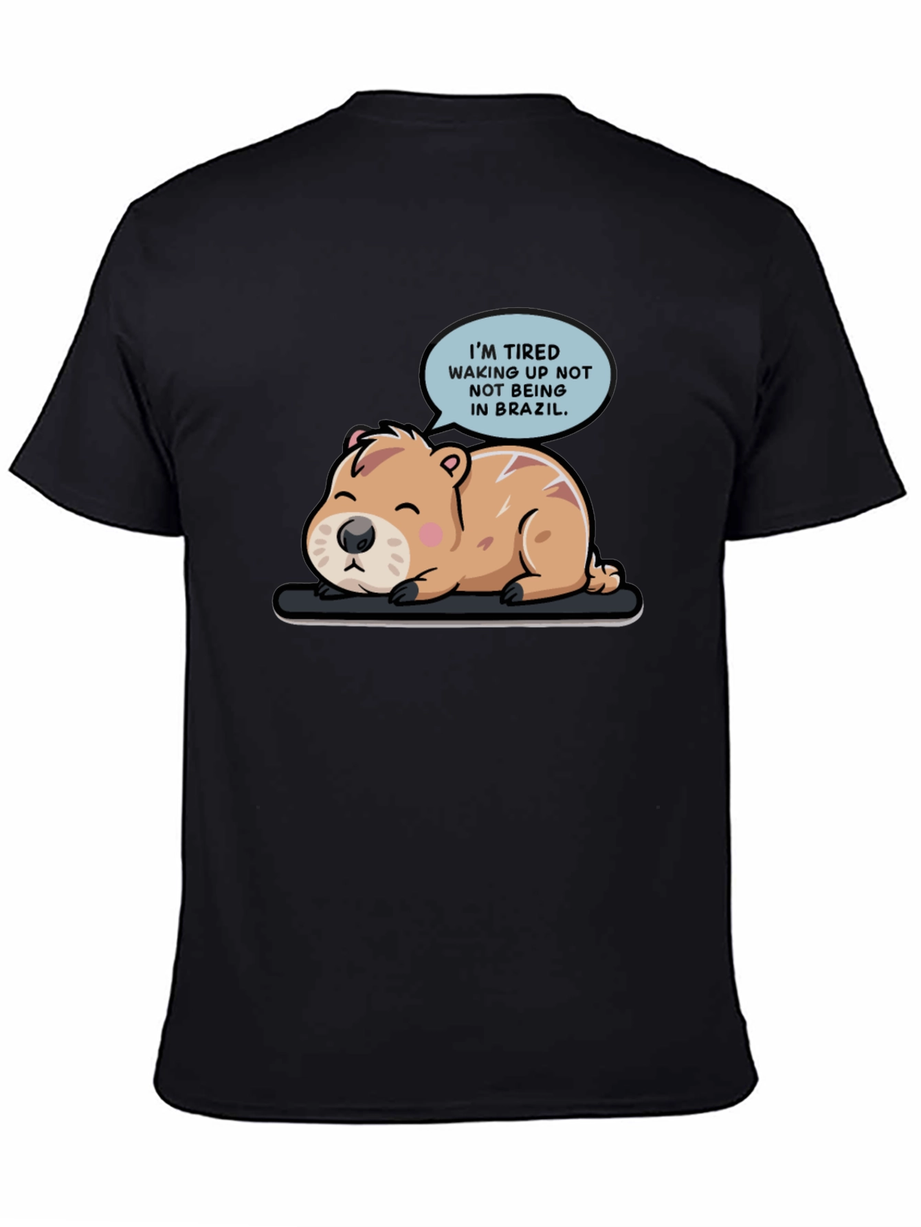 Tired Capybara Brazil T-Shirt