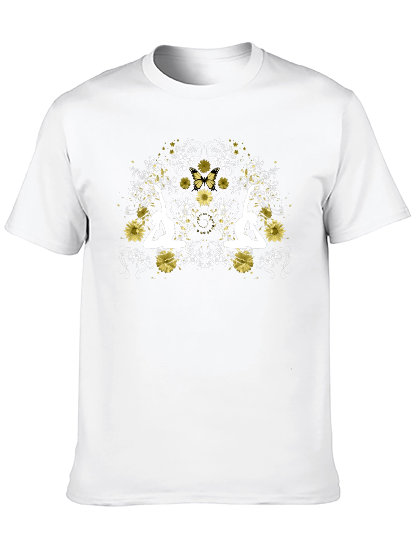Yoga Floral T-Shirt - Black