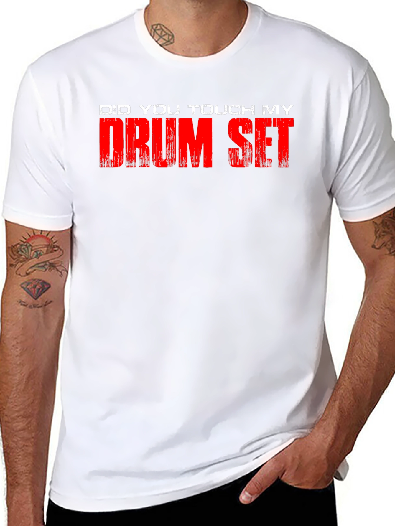 Drum Set Graphic Tee - Musician Humor Shirt