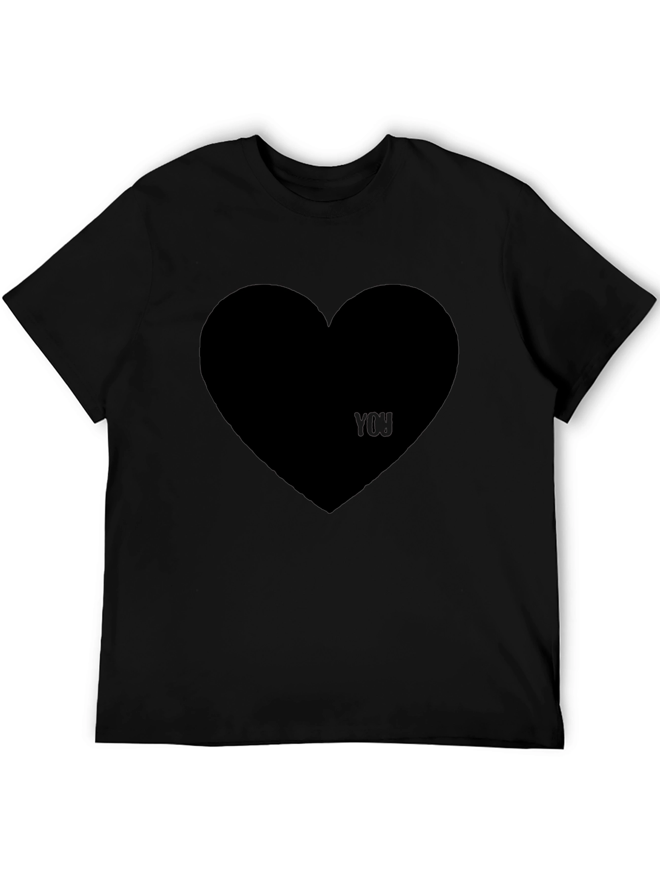 I Heart You Black Graphic Tee