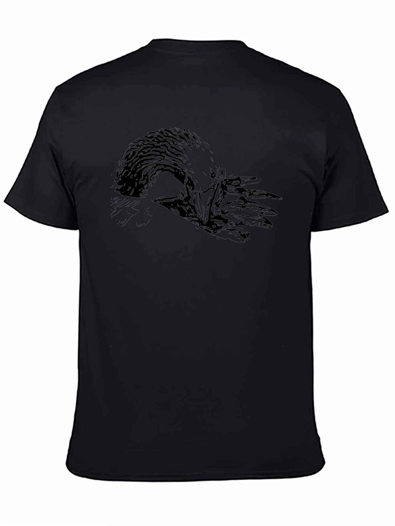 Raven Graphic Black T-Shirt