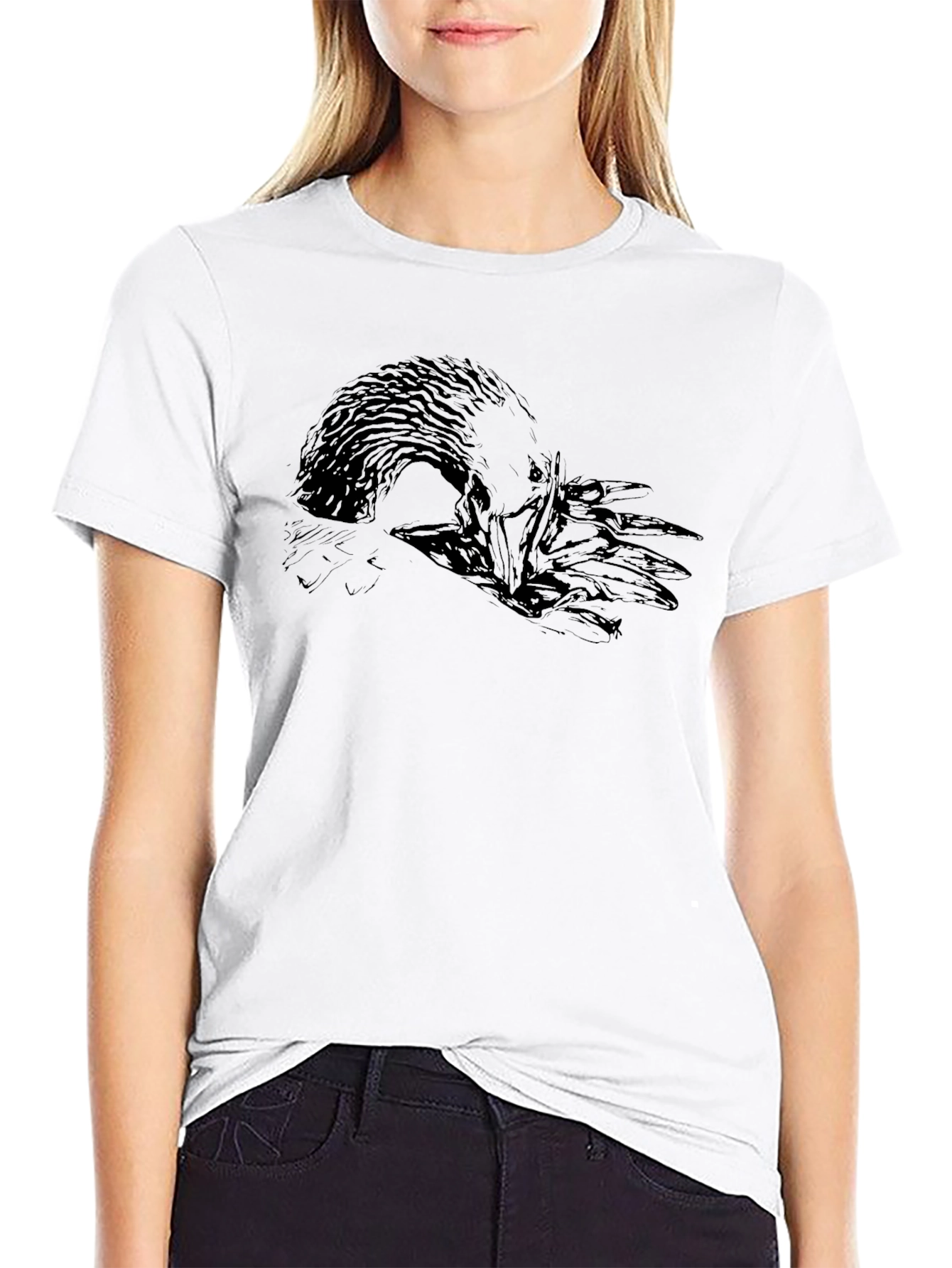 Raven Graphic Black T-Shirt