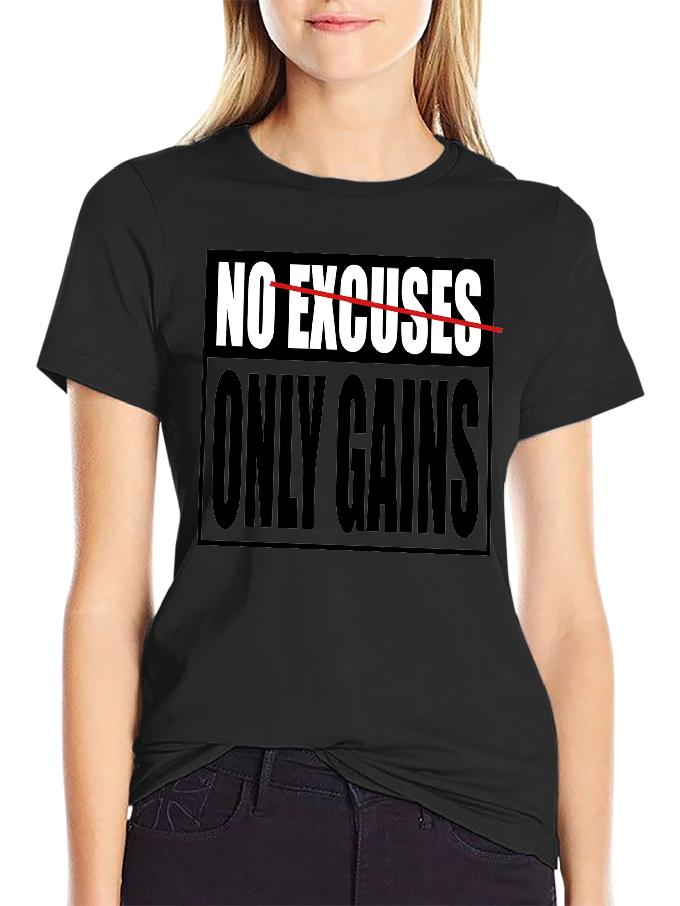 No Excuses Only Gains Graphic T-Shirt