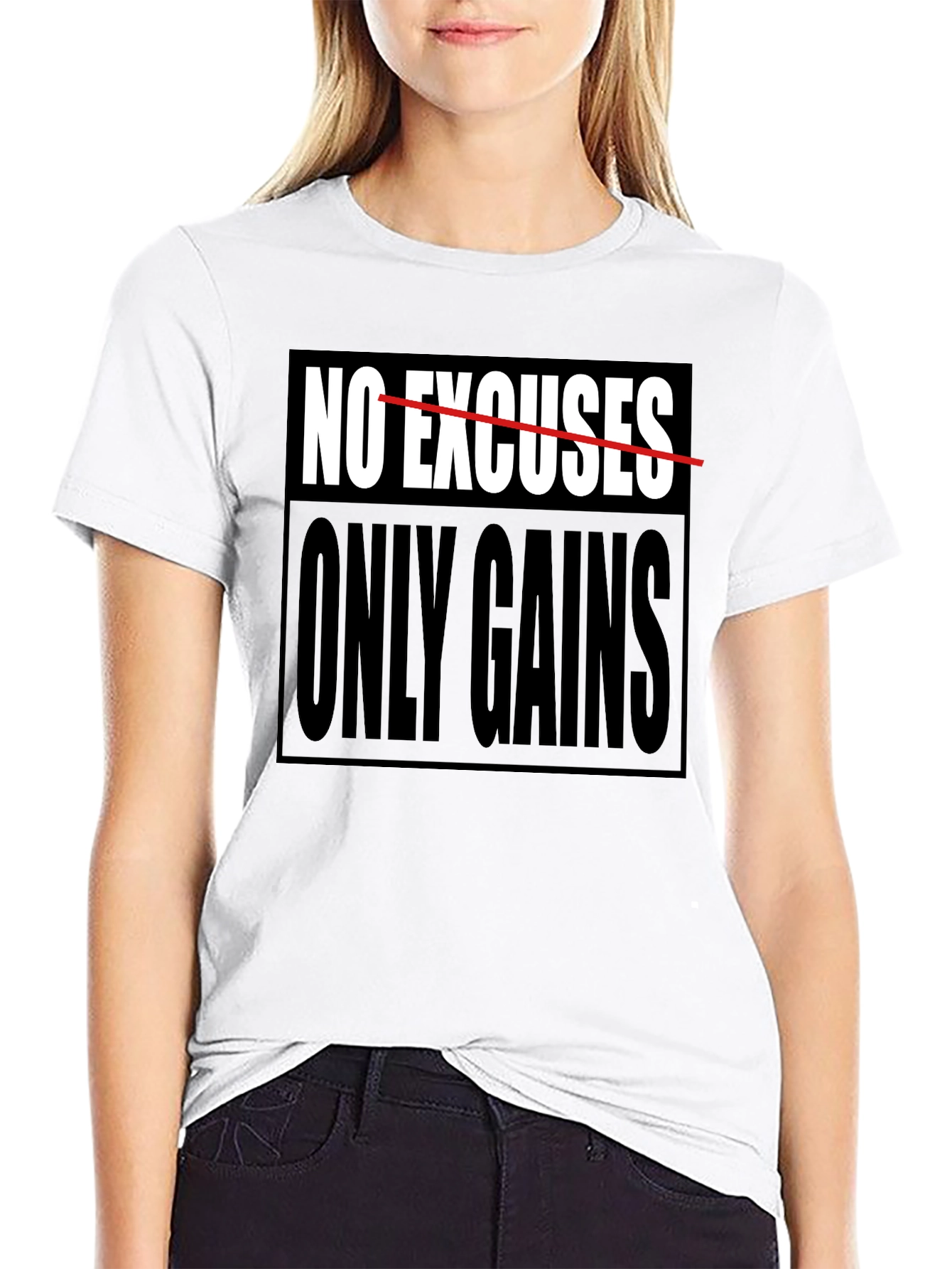 No Excuses Only Gains Graphic T-Shirt