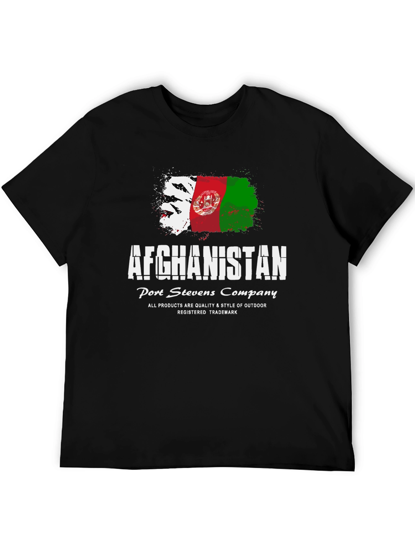 Afghanistan Flag Graphic T-Shirt - Port Stevens Company