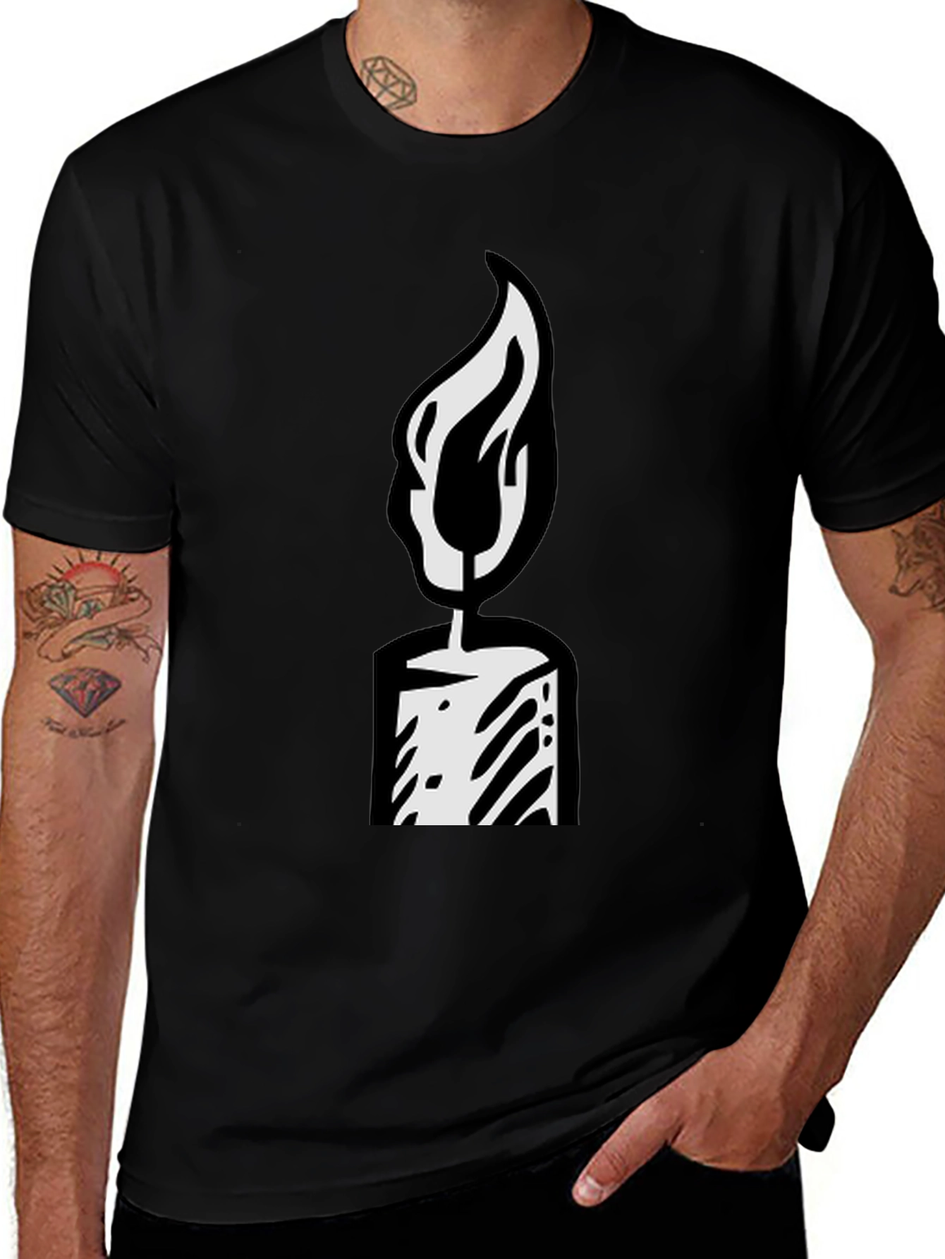 Candle Graphic T-Shirt