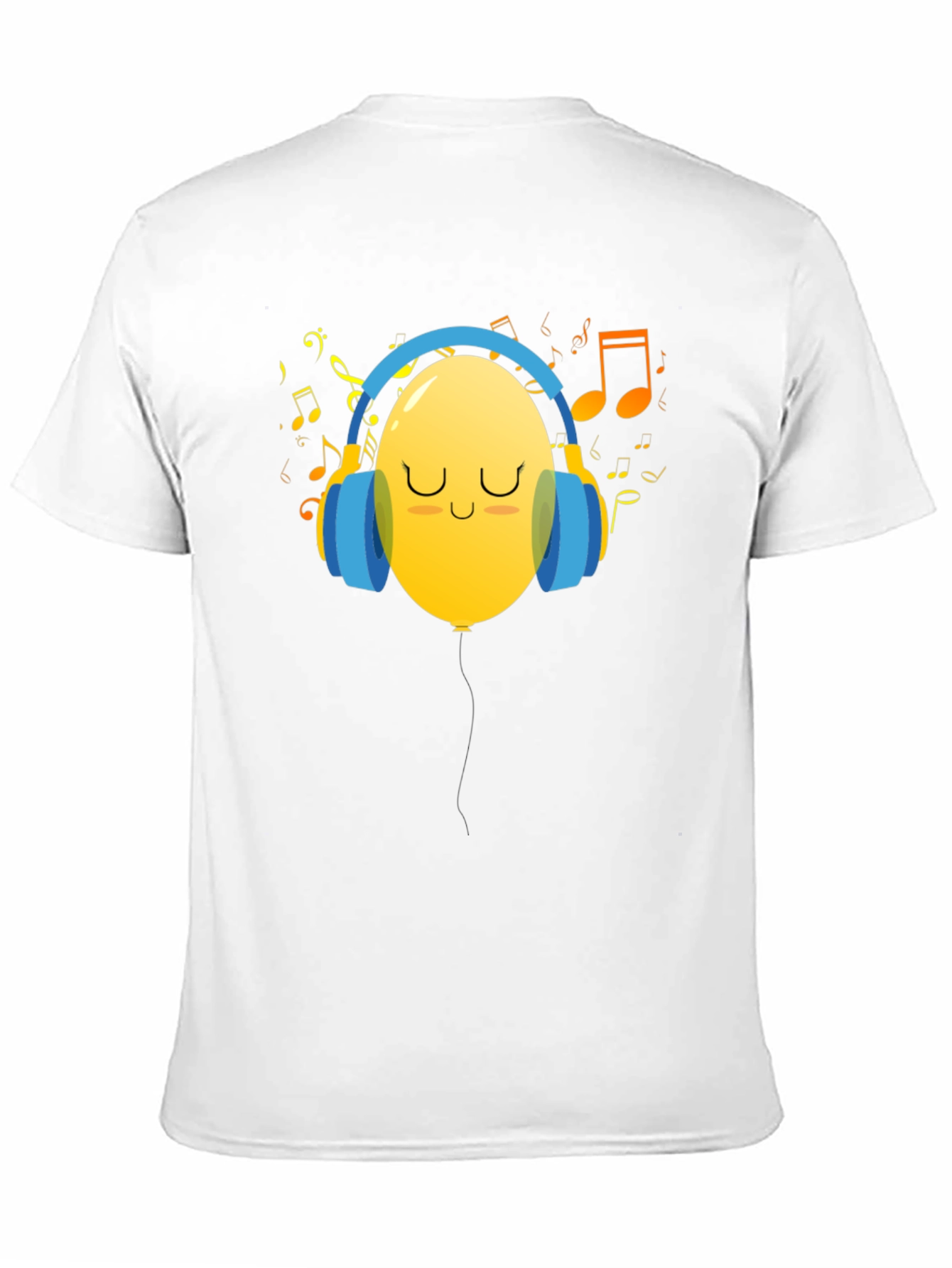 Musical Balloon Graphic Tee - Black Casual Shirt
