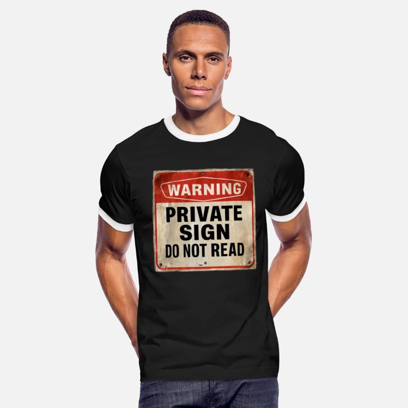 Warning Private Sign Do Not Read Caution Sign
