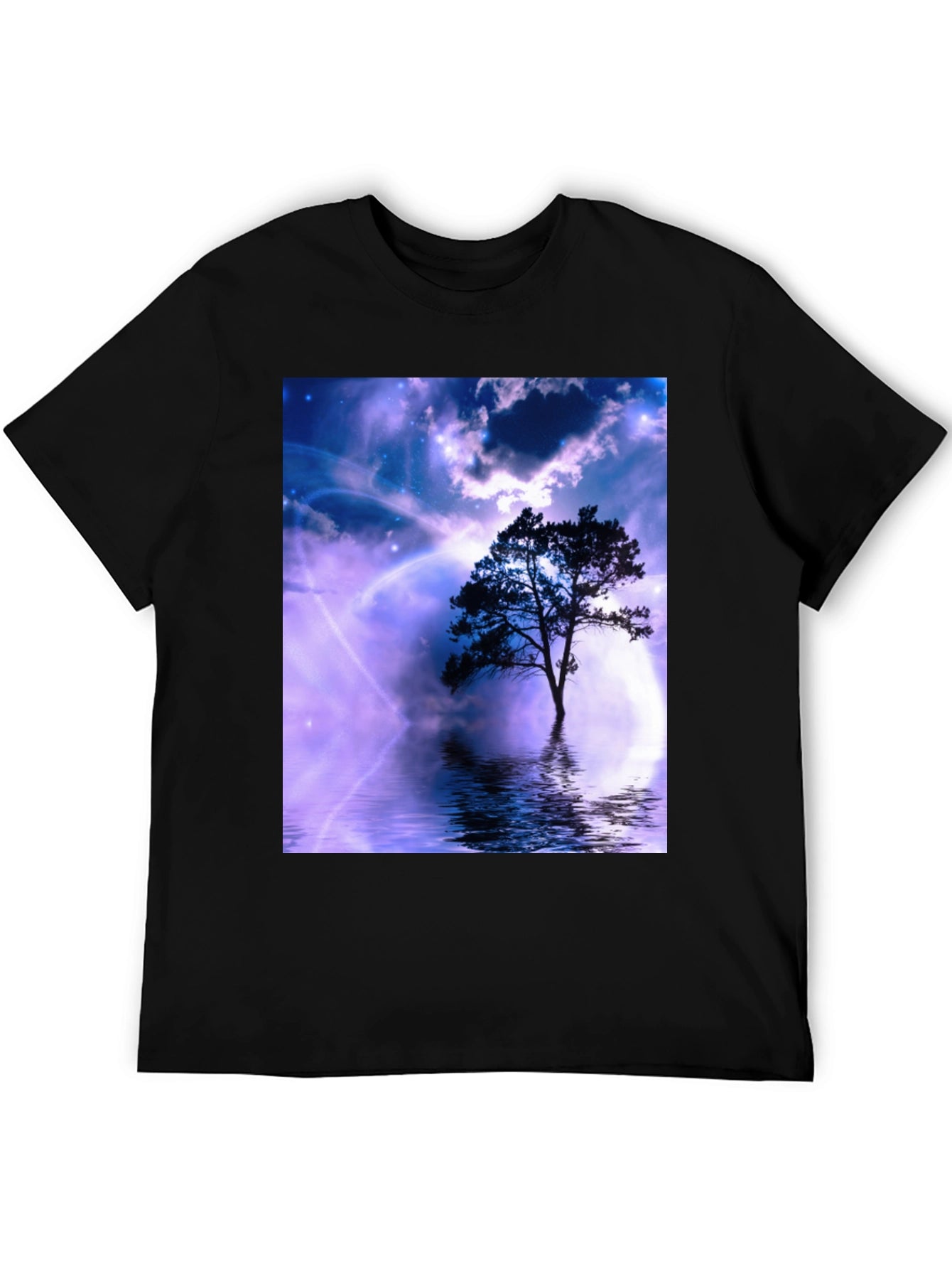 Mystic Tree Graphic Tee - Black
