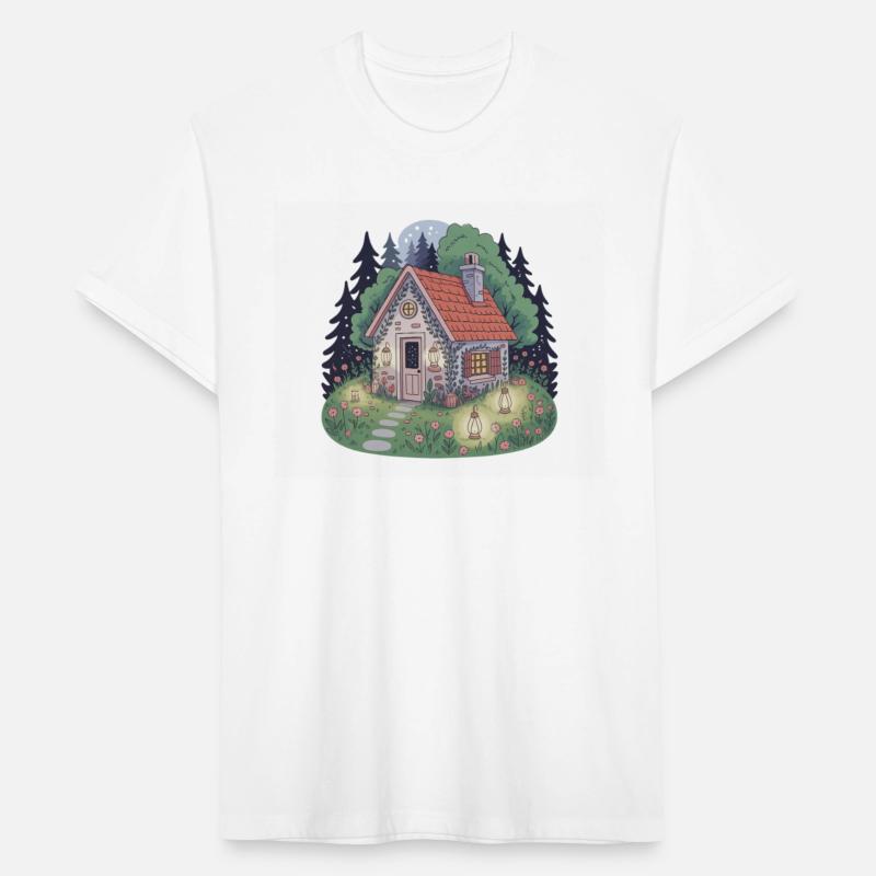 Whimsical Cottage Under Moonlight