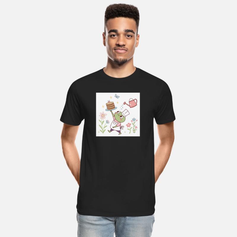Whimsical Frog Chef with Pancakes