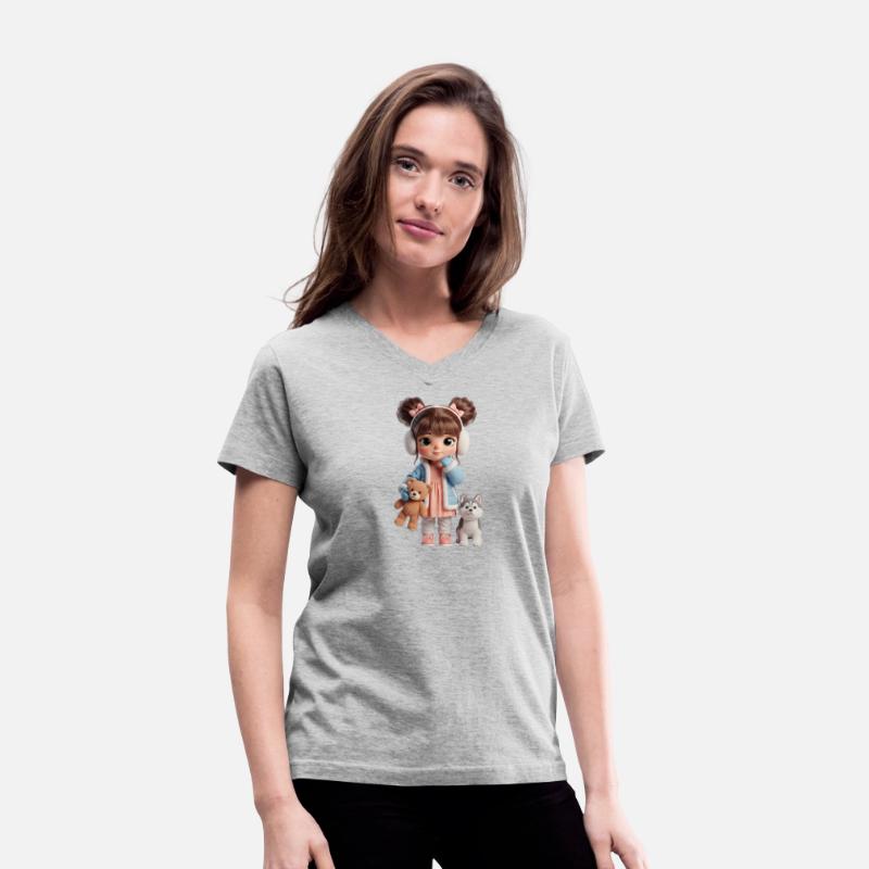 whimsical toy doll with animals
