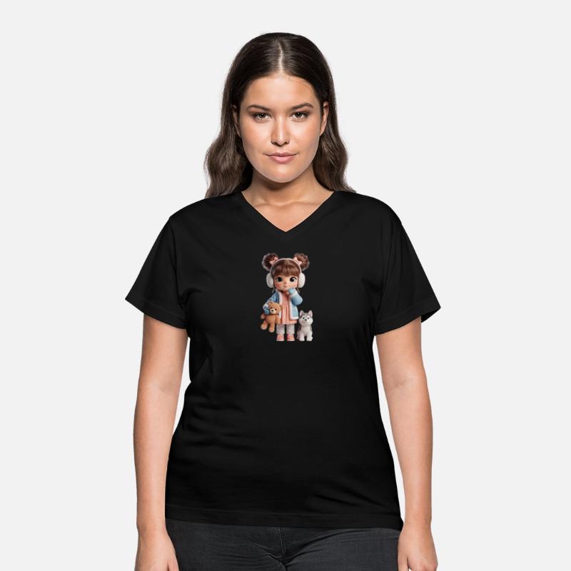 whimsical toy doll with animals