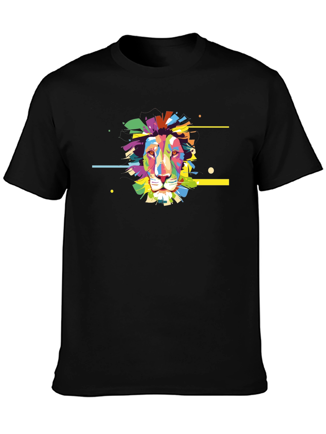 Lion Graphic Black Tee