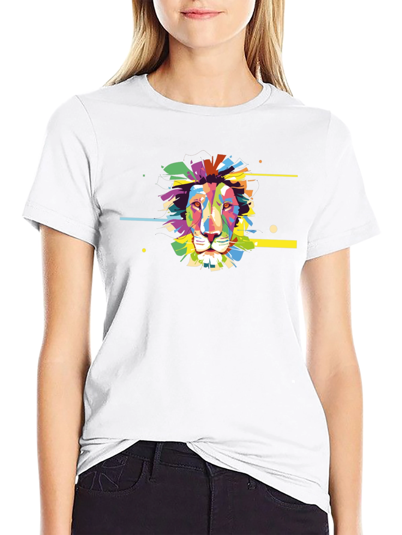 Lion Graphic Black Tee