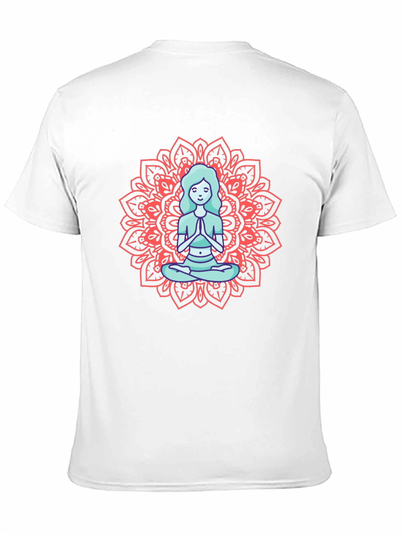Meditating Woman Mandala Graphic Tee