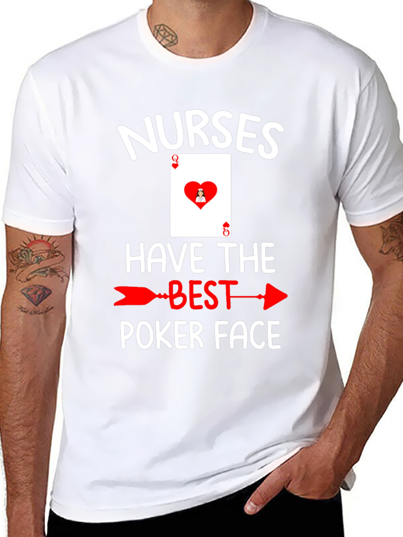 Nurses Poker Face T-Shirt