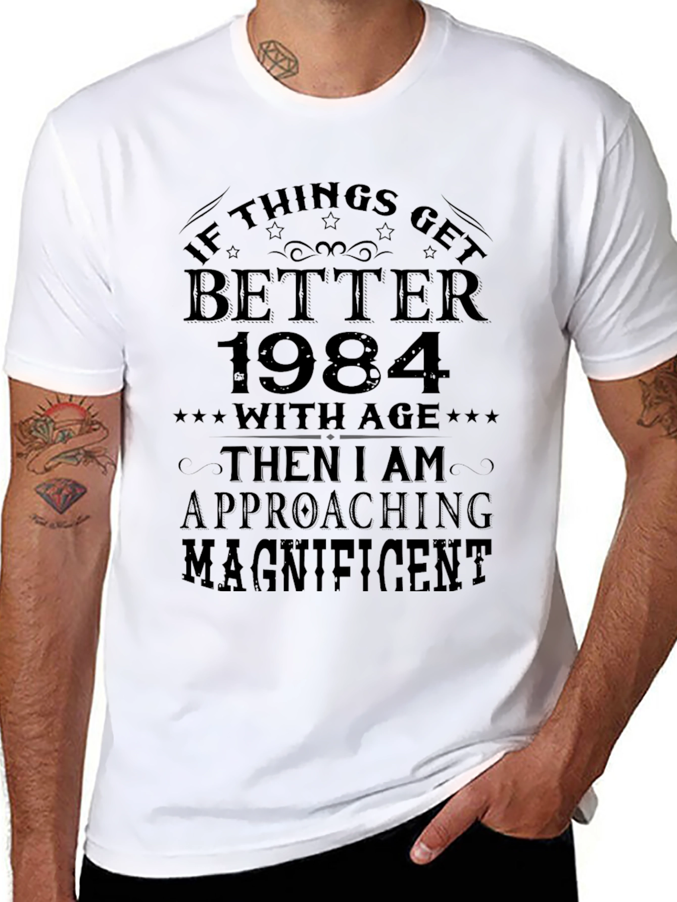 Funny 1984 Birthday T-Shirt - Approaching Magnificent