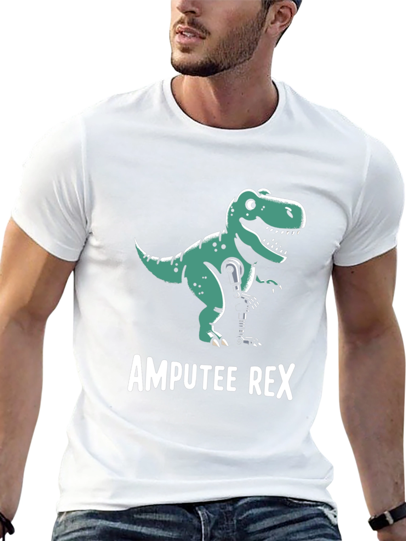 Amputee Rex T-Shirt - Funny Dinosaur Graphic Tee