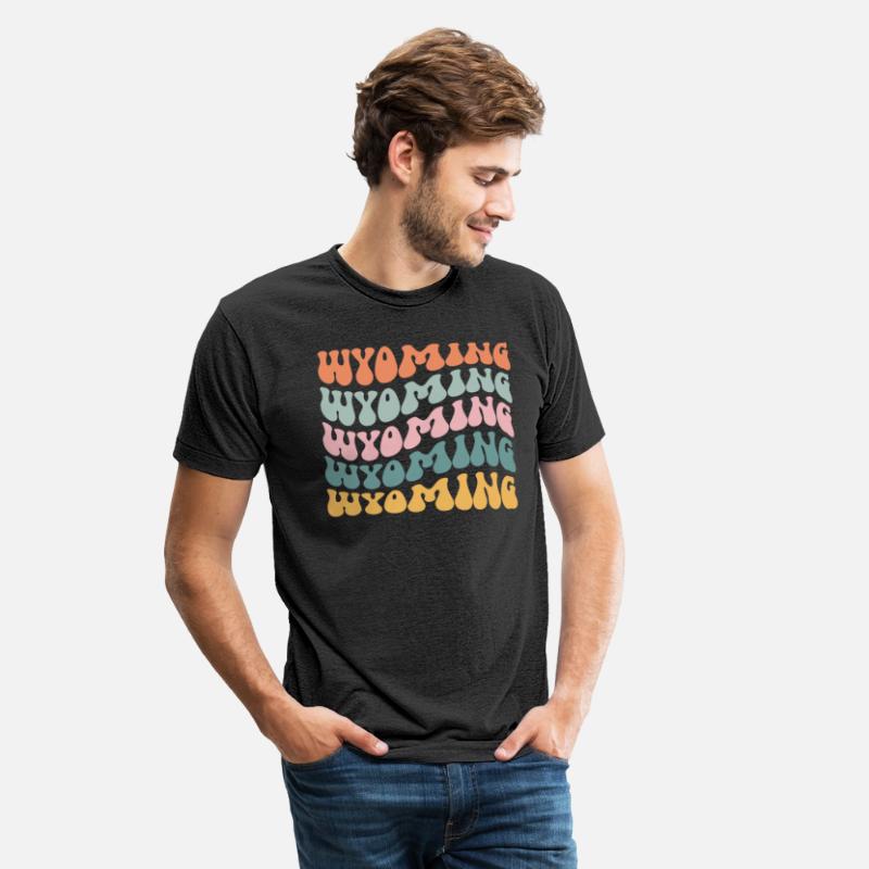 Wyoming State Wyomingite Pride Groovy Retro