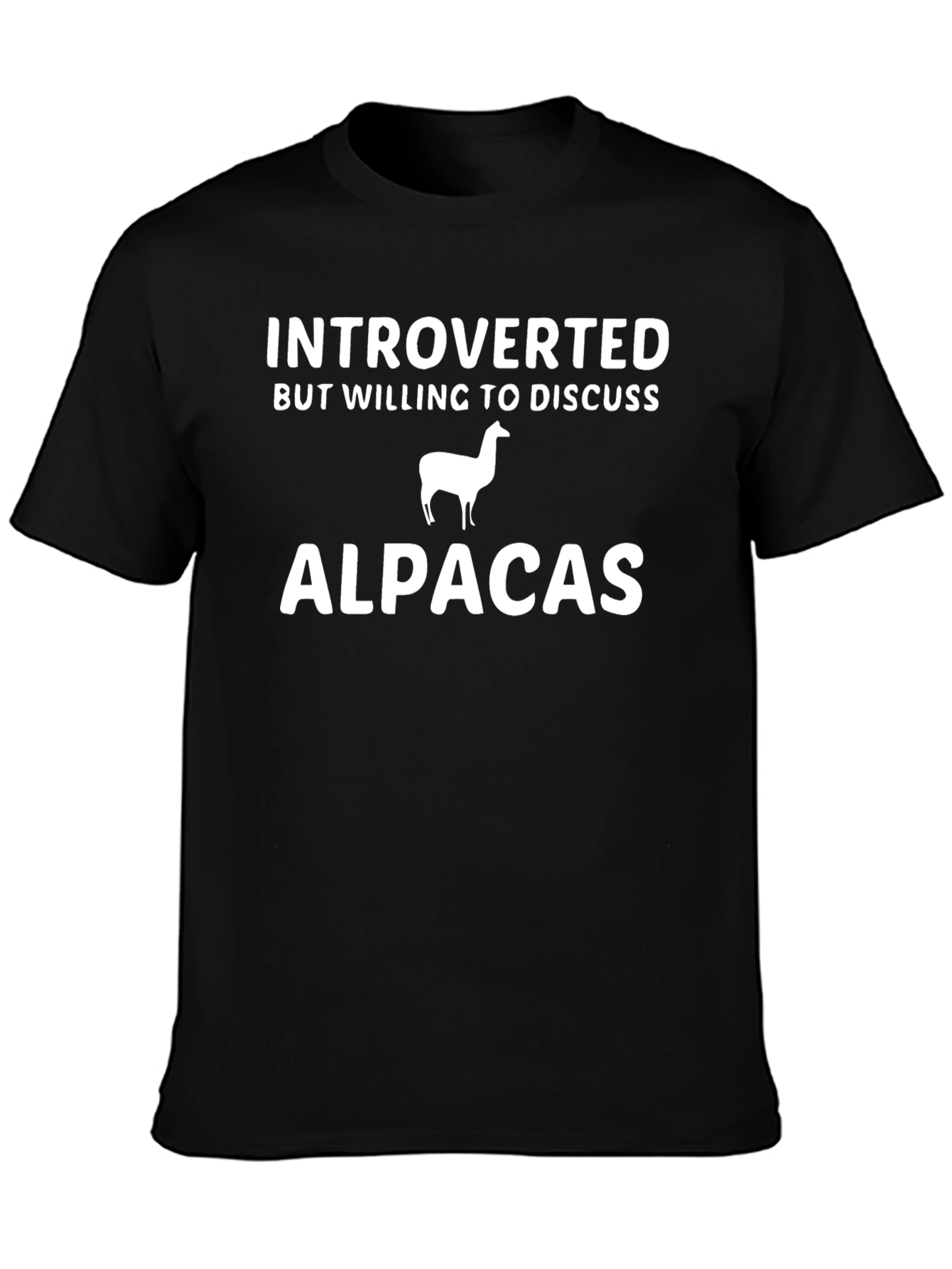 Introverted Alpaca T-Shirt - Funny Tee