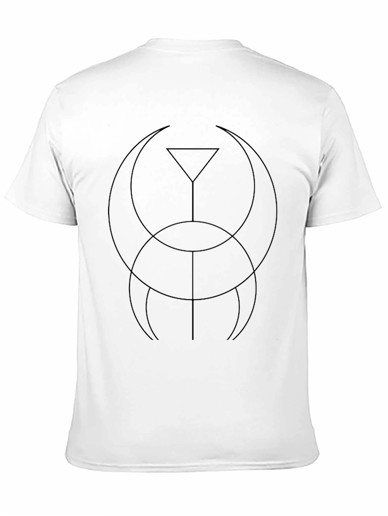 Geometric Symbol Black T-Shirt