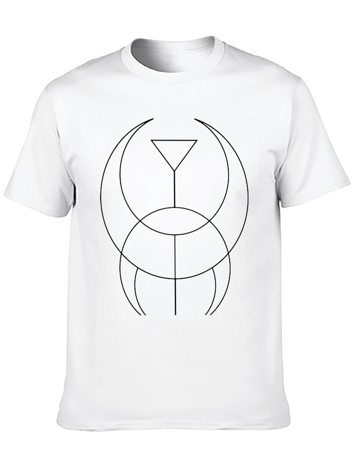 Geometric Symbol Black T-Shirt