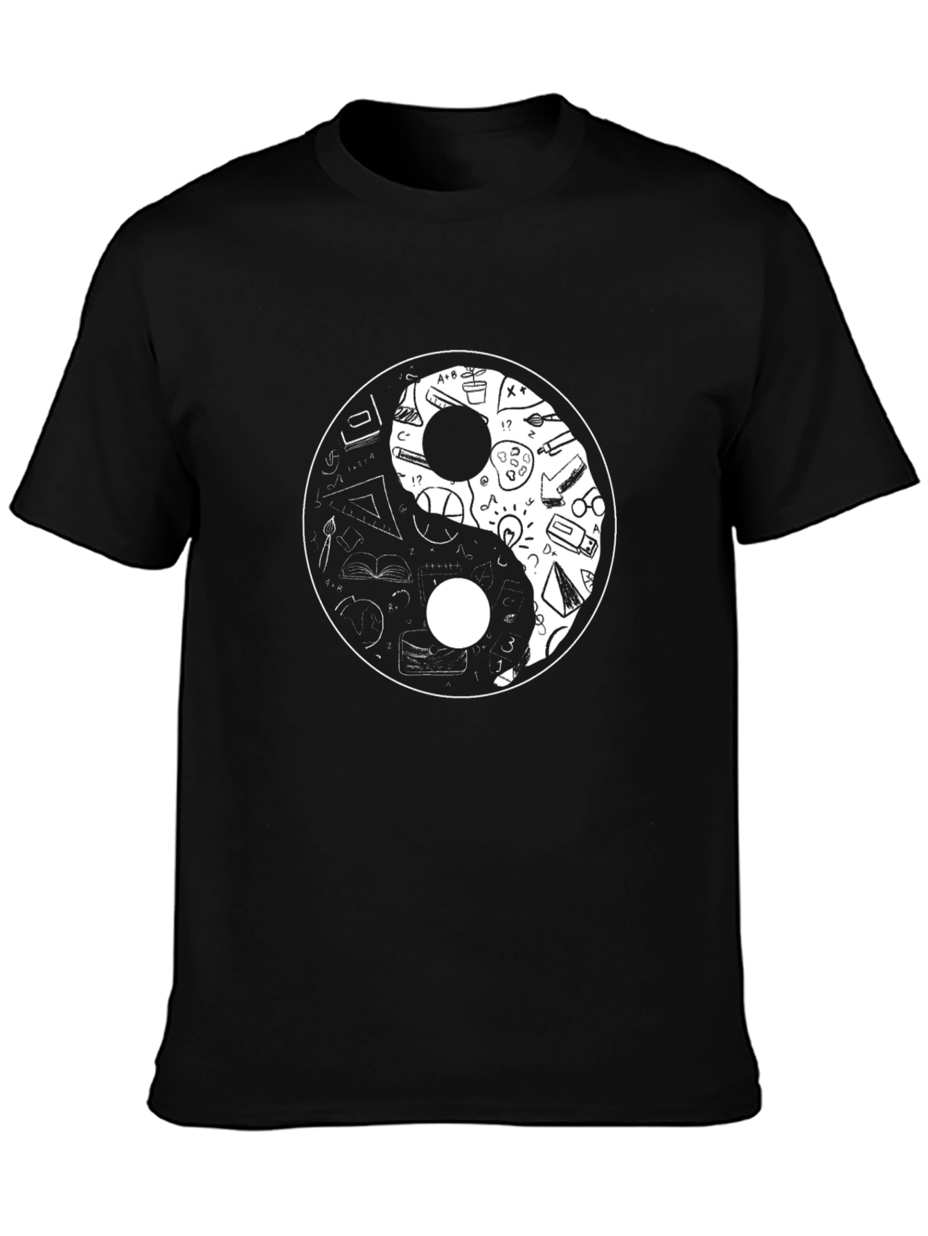 Yin Yang Education T-Shirt - Knowledge & Harmony