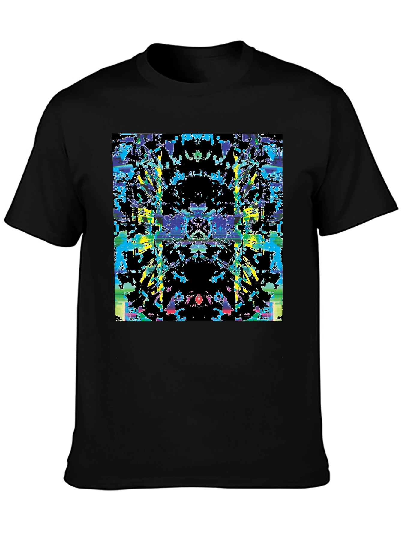 Abstract Rorschach Black T-Shirt
