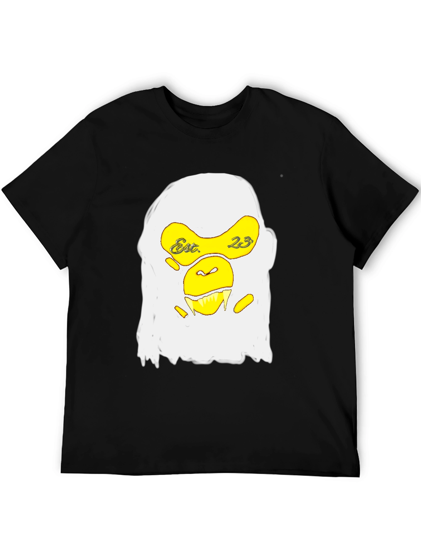 Graphic Tee - Monkey Design Black