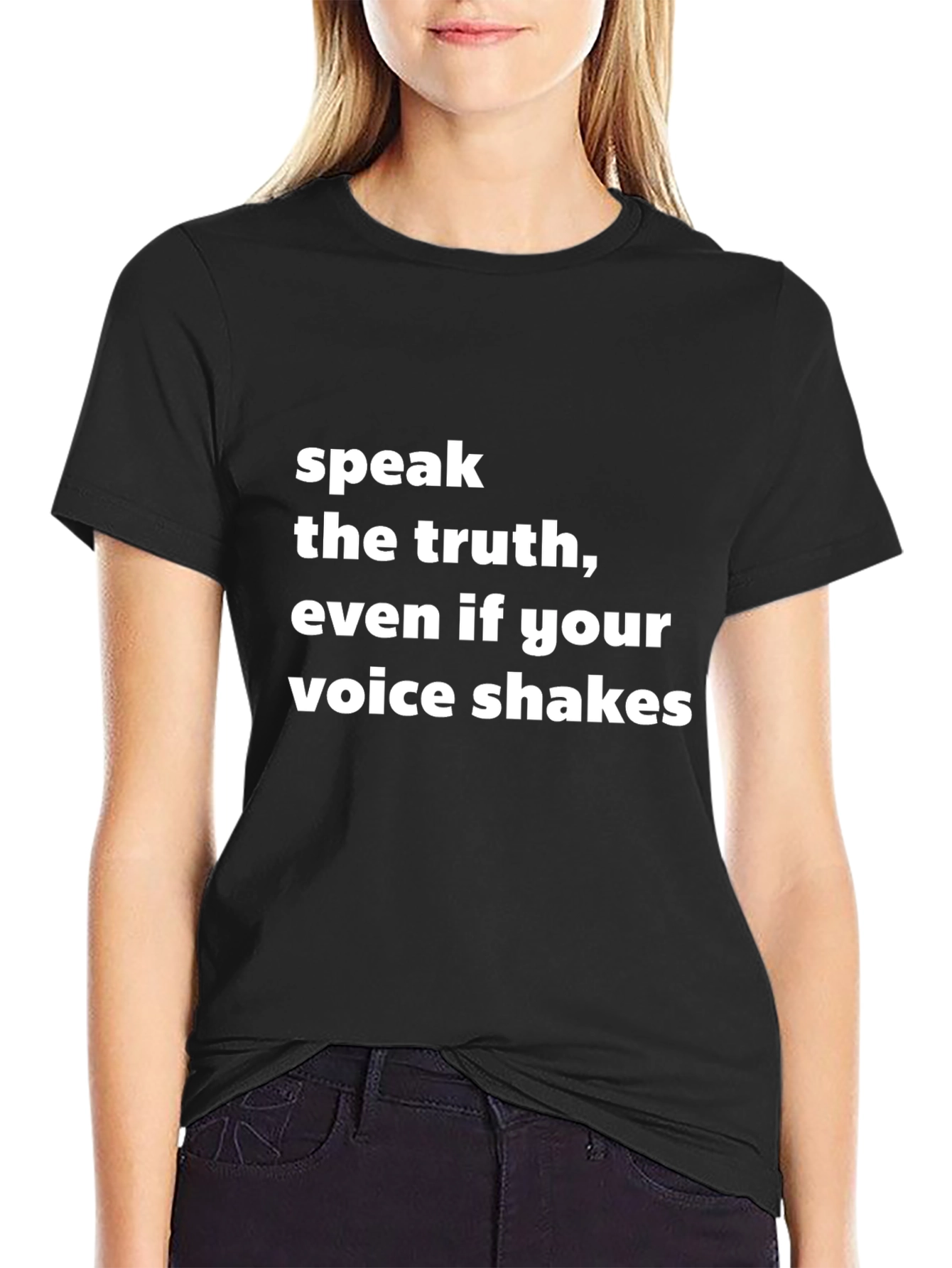 Truth Speak Tee - Motivational Black T-Shirt
