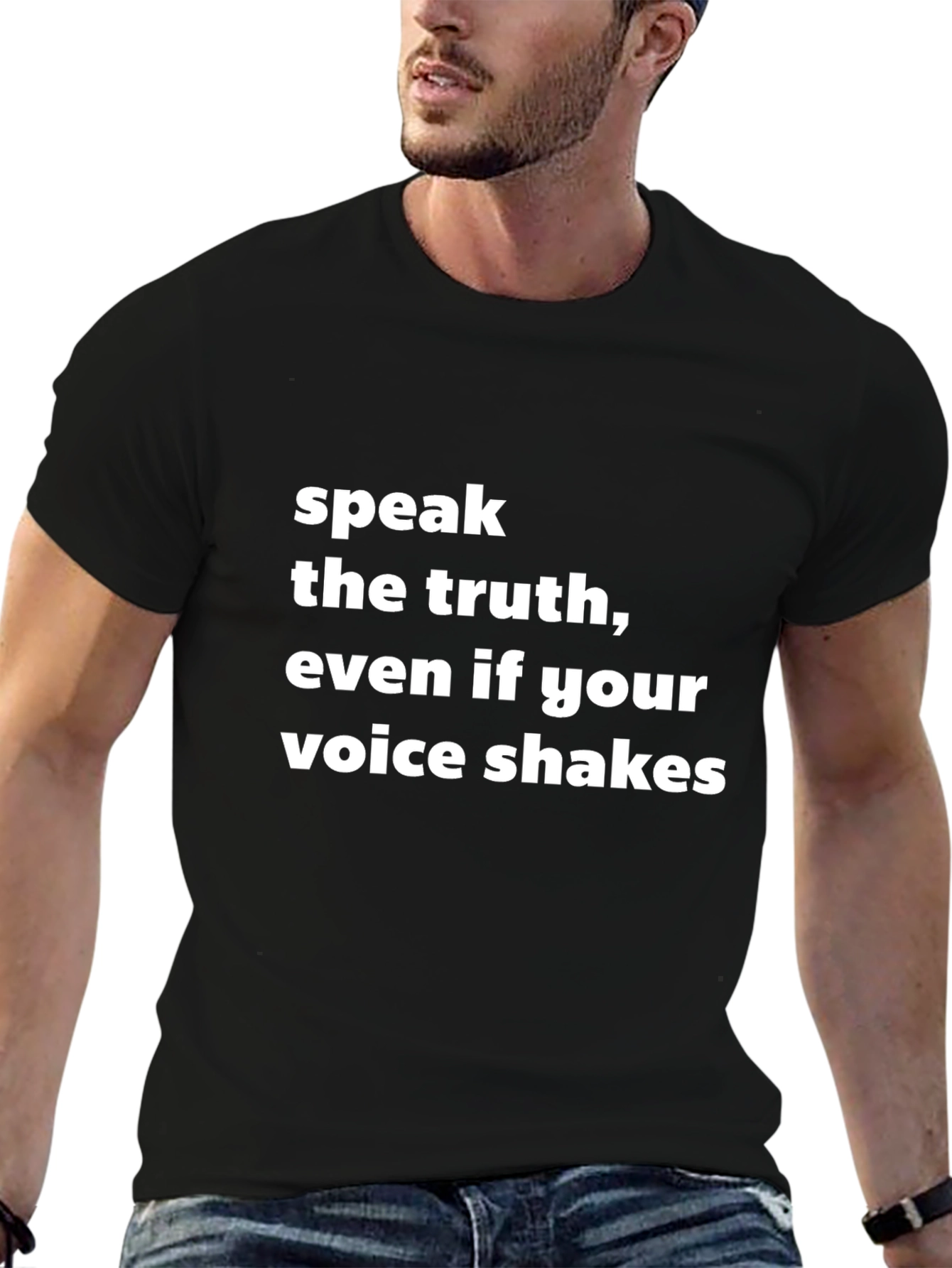 Truth Speak Tee - Motivational Black T-Shirt
