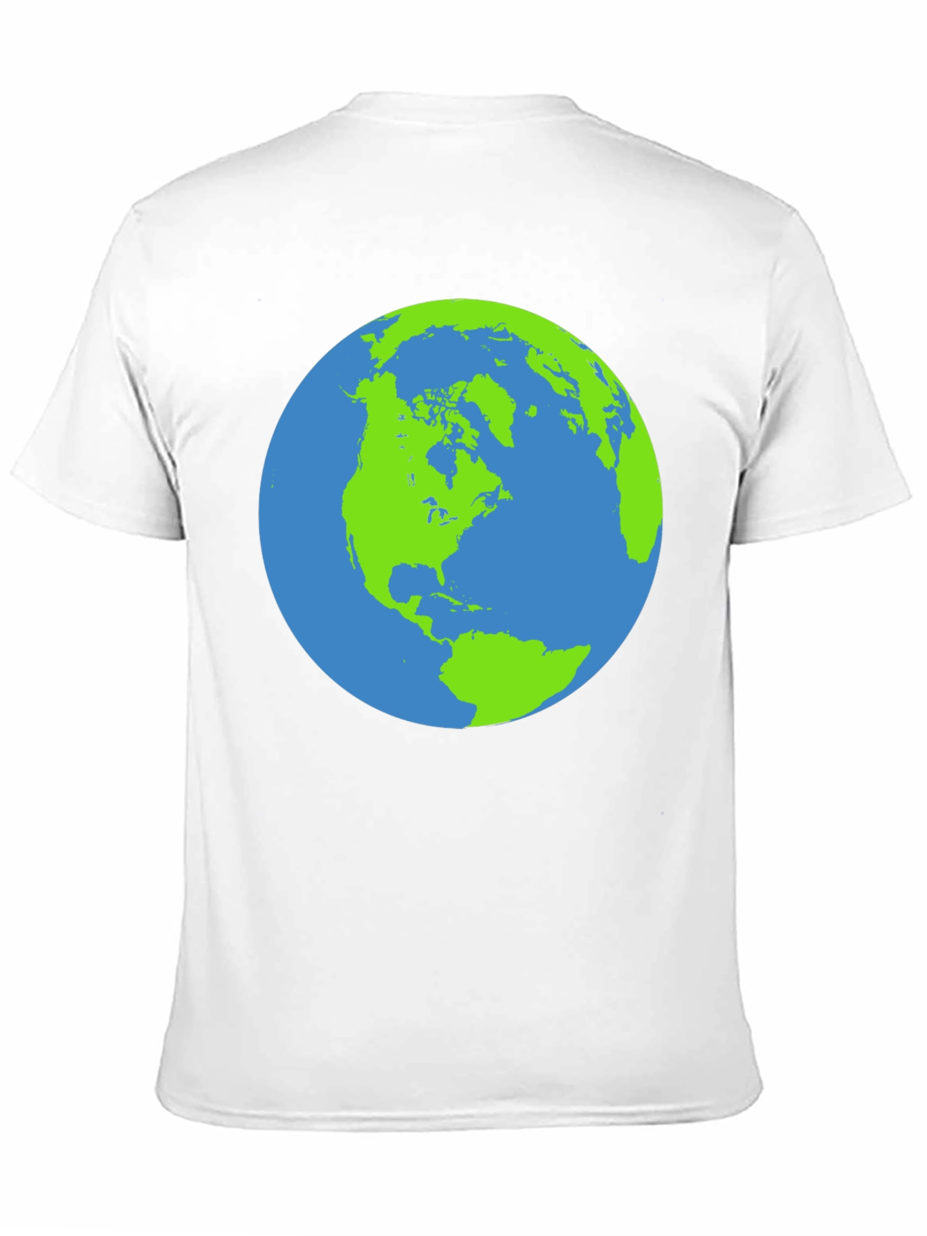 Earth Graphic Black T-Shirt - Globe Design