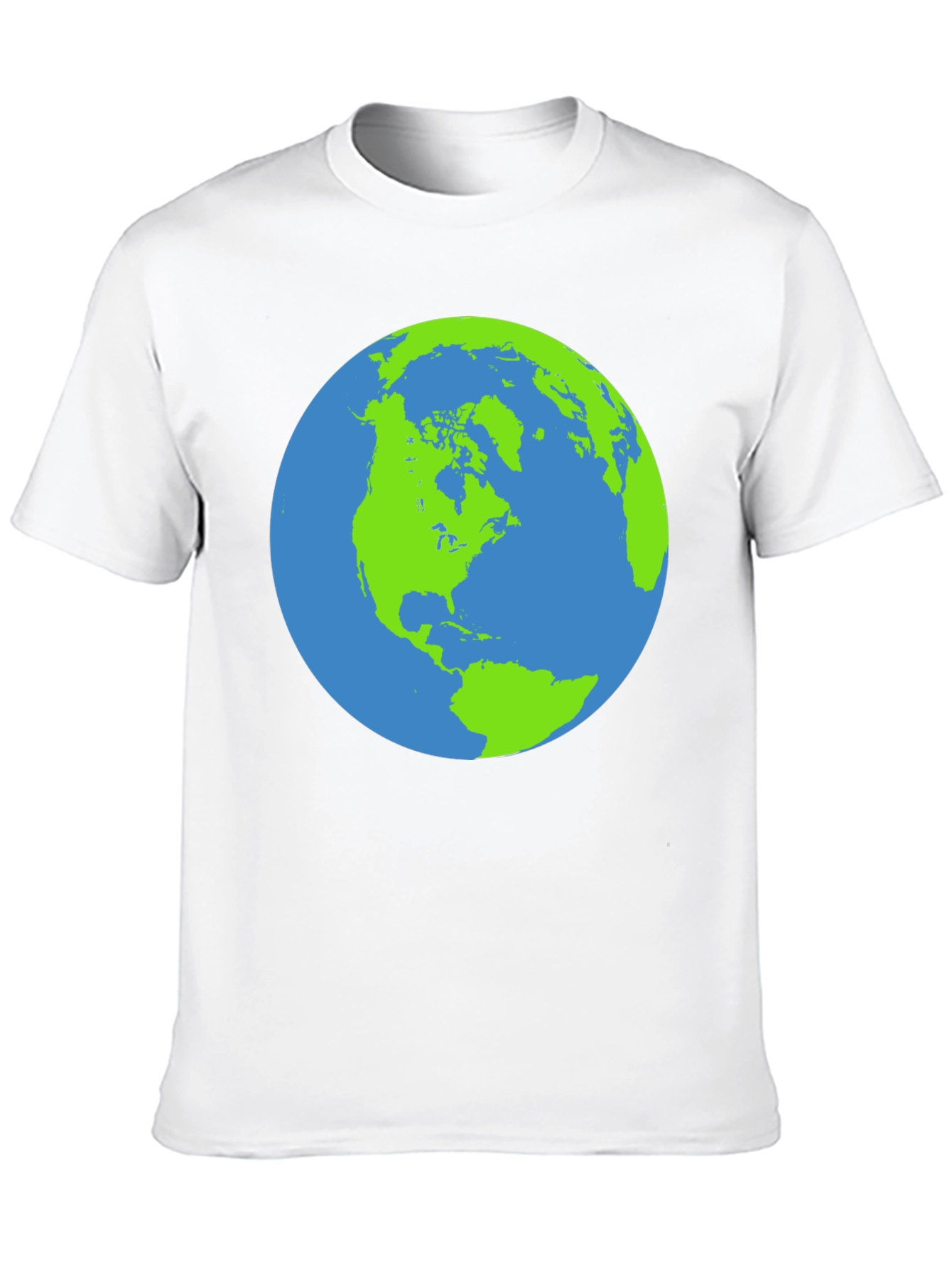 Earth Graphic Black T-Shirt - Globe Design