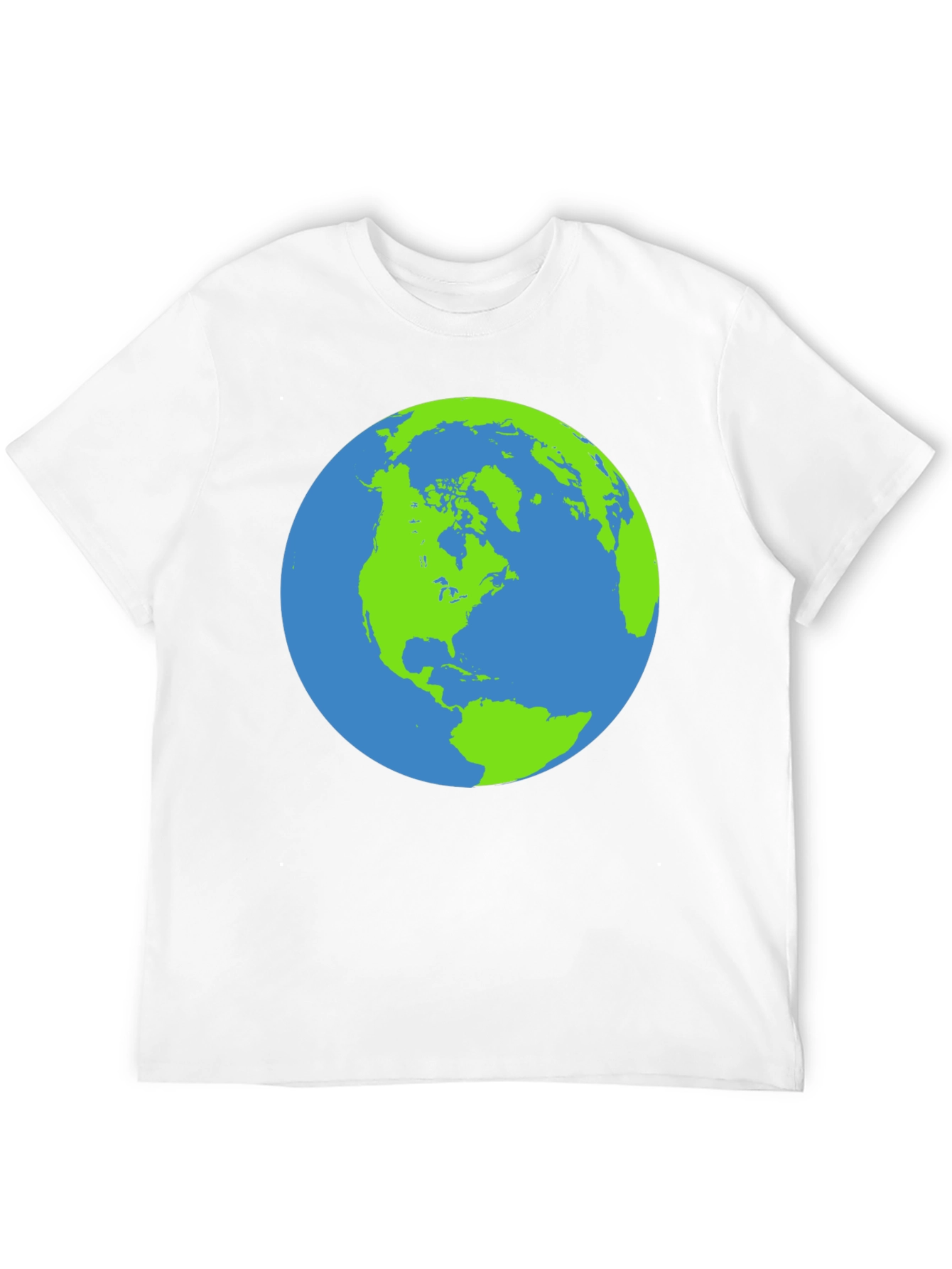 Earth Graphic Black T-Shirt - Globe Design