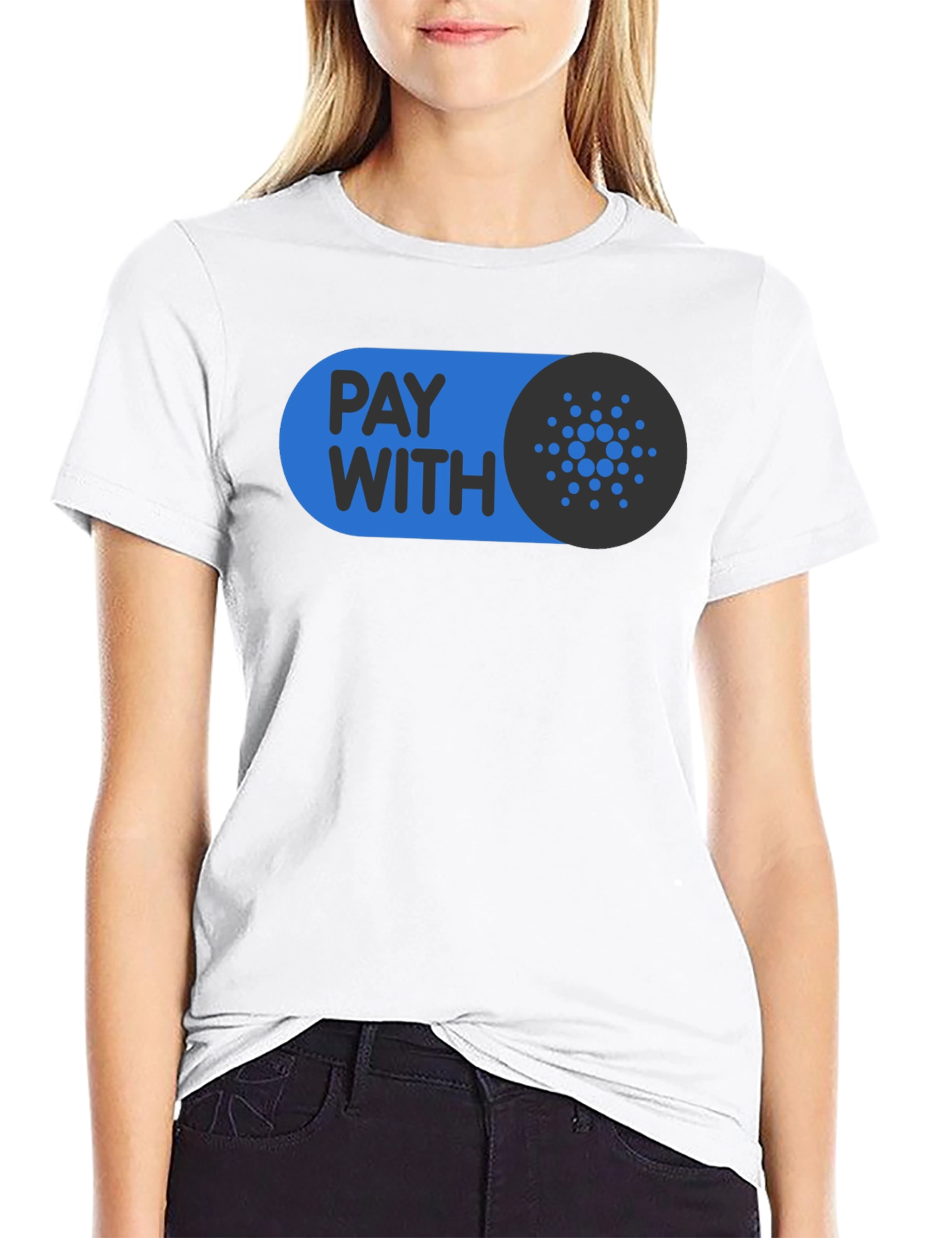 Pay With Cardano Black T-Shirt
