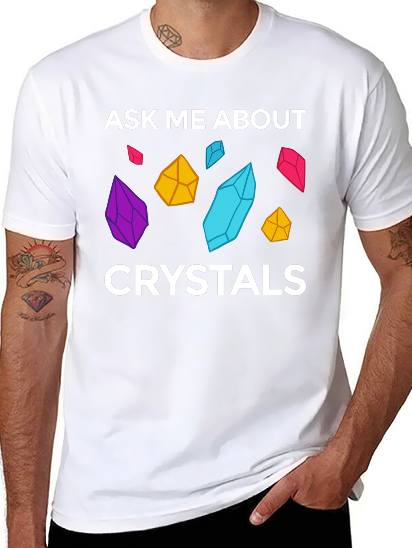 Ask Me About Crystals Graphic T-Shirt