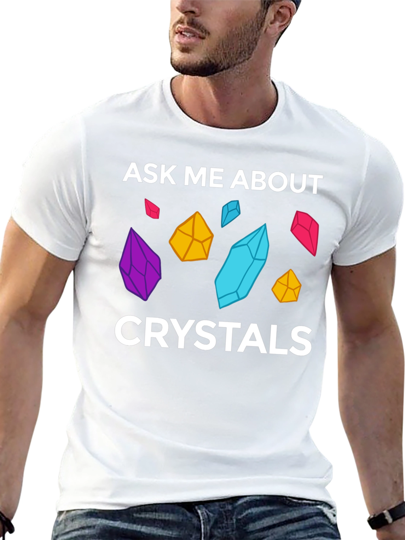 Ask Me About Crystals Graphic T-Shirt