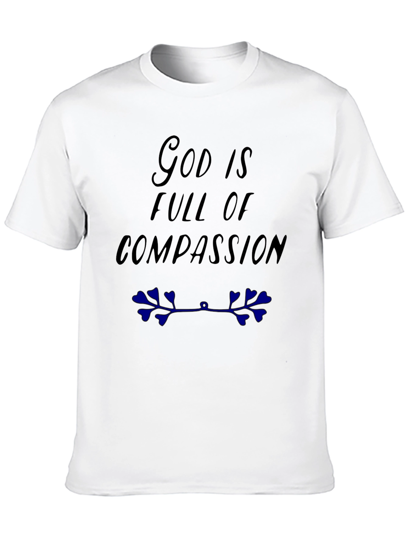 God is Full of Compassion Black T-Shirt