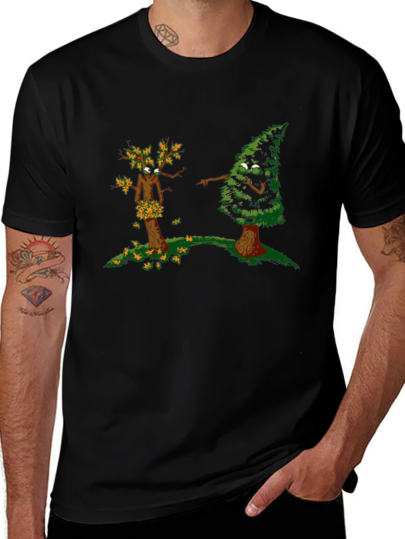 Funny Tree Pun Graphic T-Shirt